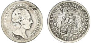 Italie - Royaume de Sardaigne - Charles Felix - 1 lire 1826 (Turin) Italie - Royaume de Sardaigne - Charles Felix - 1 lire 1826 (Turin)