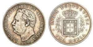 Inde Portuguaise - Une roupie 1881 Inde Portuguaise - Une roupie 1881