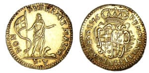 Ordre de Malte - Emmanuel Pinto - 5 scudi 1756 Ordre de Malte - Emmanuel Pinto - 5 scudi 1756