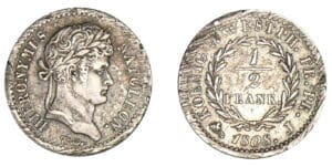 Allemagne - Westphalie - Jérôme Napoléon - 1/2 frank 1808 J Allemagne - Westphalie - Jérôme Napoléon - 1/2 frank 1808 J