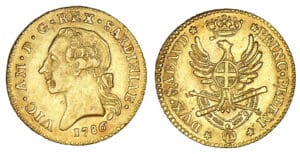 Italie - Royaume de Sardaigne - Victor Amédée III - Doppia 1786 Italie - Royaume de Sardaigne - Victor Amédée III - Doppia 1786