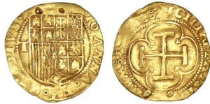 Espagne - Jeanne et Charles - Escudo sd (1535) TM (Tolède) Espagne - Jeanne et Charles - Escudo sd (1535) TM (Tolède)