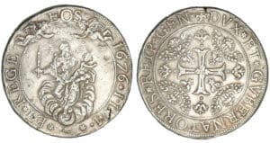 Italie - Gênes - 2 écus 1676 ILM Italie - Gênes - 2 écus 1676 ILM