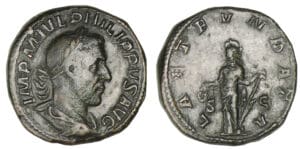 Philippe 1er - Sesterce (244-245, Rome) La Joie Philippe 1er - Sesterce (244-245, Rome) La Joie
