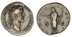 Antonin le Pieux - Dupondius (142, Rome) Le Génie Antonin le Pieux - Dupondius (142, Rome) Le Génie