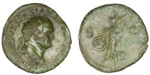 Vespasien - Dupondius (77/78, Rome) La Victoire Vespasien - Dupondius (77/78, Rome) La Victoire