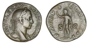 Alexandre Sévère - Sesterce (231, Rome) Le Soleil Alexandre Sévère - Sesterce (231, Rome) Le Soleil