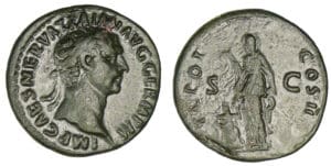 Trajan - As (98, Rome) La Piété Trajan - As (98, Rome) La Piété