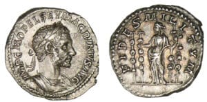 Macrin - Denier (217, Rome) La Fidélité Macrin - Denier (217, Rome) La Fidélité