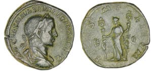 Alexandre Sévère - Sesterce (225, Rome) La Fidélité Alexandre Sévère - Sesterce (225, Rome) La Fidélité