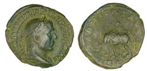 Philippe 1er - Sesterce (247, Rome) Eléphant