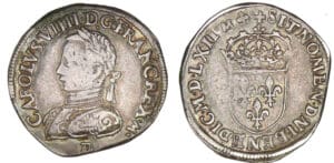Charles IX - Teston 6ème type 1562 D (Lyon)