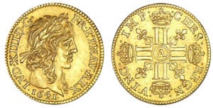 Louis XIII - Demi-louis d'or 1641 A (Paris) Louis XIII - Demi-louis d'or 1641 A (Paris)
