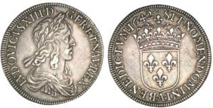 Louis XIII - Demi-écu 2ème poinçon 1642 . A (Paris) Louis XIII - Demi-écu 2ème poinçon 1642 . A (Paris)