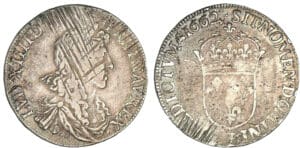 Louis XIV - Demi-écu au buste juvénile 1er poinçoin 1662 L (Bayonne)