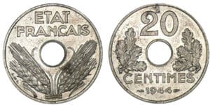 20 centimes fer 1944