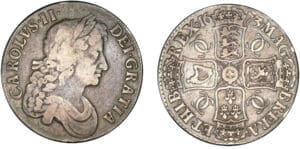Angleterre - Charles II - Couronne 1673 Angleterre - Charles II - Couronne 1673