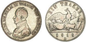 Allemagne - Prusse - Frédéric Guillaume III - Thaler 1818 D (Dusseldorf) Allemagne - Prusse - Frédéric Guillaume III - Thaler 1818 D (Dusseldorf)