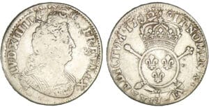 Louis XIV - Demi-écu aux insignes 1702 Y (Bourges) Louis XIV - Demi-écu aux insignes 1702 Y (Bourges)