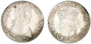 Louis XIV - Ecu de Navarre à la mèche longue 1662  (Saint-Palais)