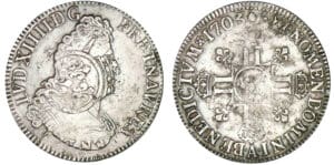 Louis XIV - Ecu aux 8 L 2ème type 1705 A (Paris) Louis XIV - Ecu aux 8 L 2ème type 1705 A (Paris)
