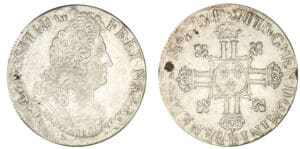 Louis XIV - Ecu aux 8 L 2ème type 1704 B (Rouen) Louis XIV - Ecu aux 8 L 2ème type 1704 B (Rouen)