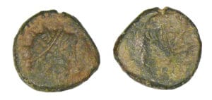 Tétricus 1er - Antoninien (273) - Imitation barbare frappe incuse Tétricus 1er - Antoninien (273) - Imitation barbare frappe incuse