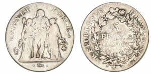 5 francs Hercule union et force - An 10 MA (Marseille) 5 francs Hercule union et force - An 10 MA (Marseille)