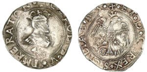 Italie - Sicile - Charles Quint - 4 tari 1555 Italie - Sicile - Charles Quint - 4 tari 1555