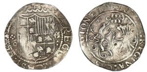 Espagne - Ferdinand V et Isabelle - 2 reales (Ségovie) Espagne - Ferdinand V et Isabelle - 2 reales (Ségovie)