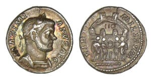 Maximien Hercule - Argenteus (295/297, Rome)