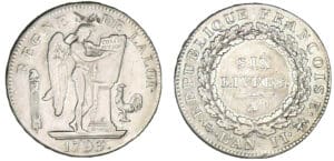 Convention - Ecu de 6 livres FRANCOISE 1793 A (Paris)