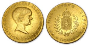 Brésil - Pierre II (1831-1889) 6400 reis 1833