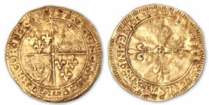 François 1er - Ecu d'or du dauphiné 1er type (Romans).