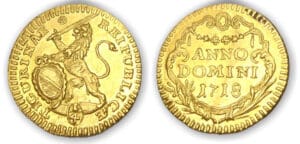 Suisse - Zurich 1/4 de ducat 1718