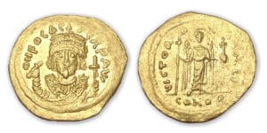 Focas - Solidus Buste consulaire (602-610) Constantinople