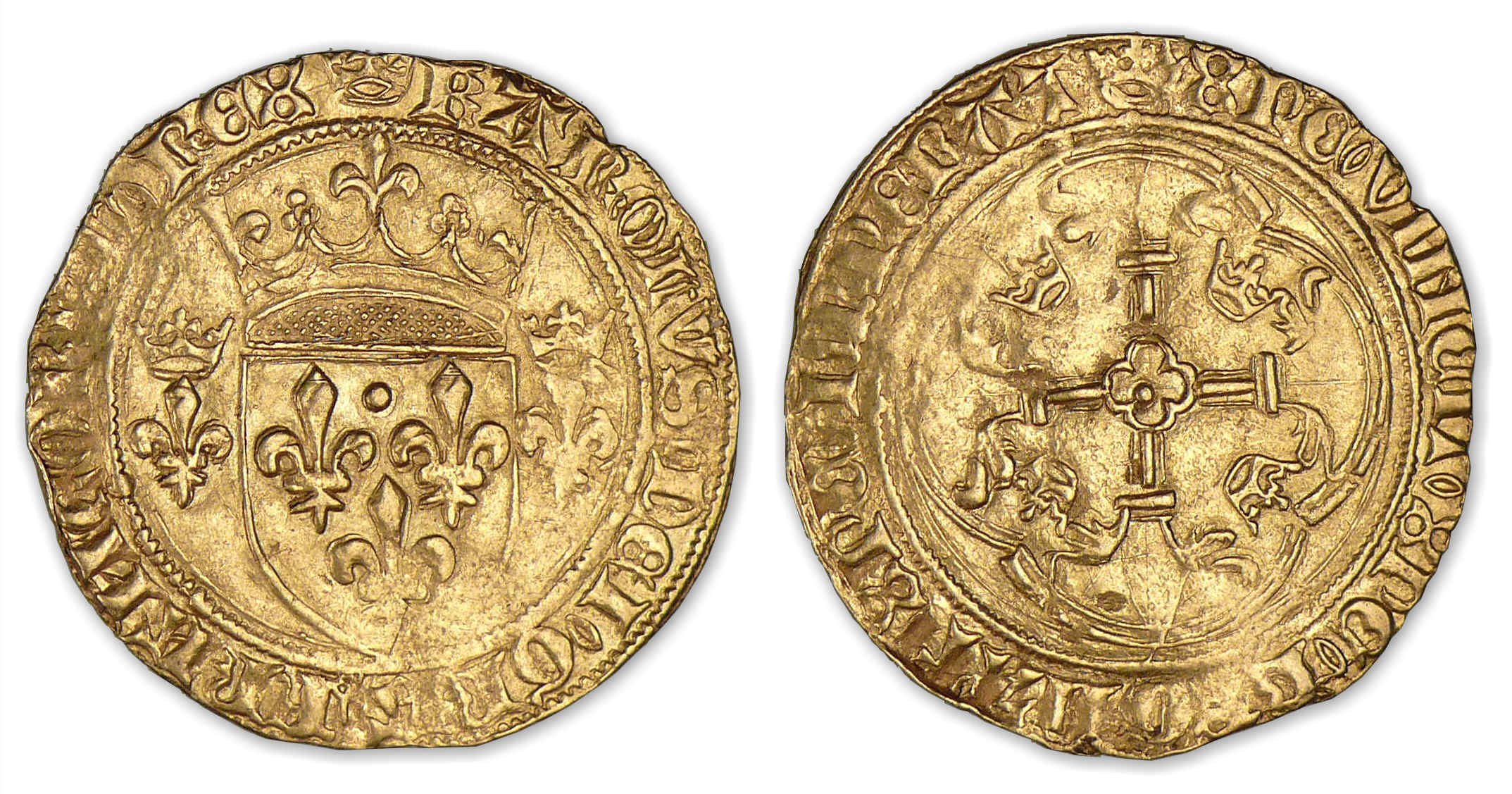 Charles VII - Ecu d'or à la couronne (Paris) Charles VII - Ecu d'or à la couronne (Paris)