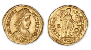 Honorius - Solidus (402-423, Milan)