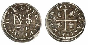 Espagne - Philippe IV - 1/2 real 1627 P (Ségovie)