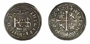 Espagne - Philippe IV - 1/2 real 1664 BR (Ségovie)