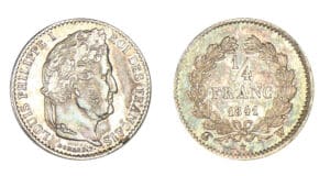 1/4 franc Louis-Philippe Ier 1841 W (Lille) 1/4 franc Louis-Philippe Ier 1841 W (Lille)
