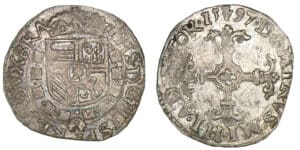 Brabant - Philippe II - Vingtième d'écu 1597 (Anvers)