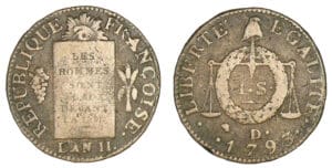 Sol aux balances An II 1793 D• (Dijon)