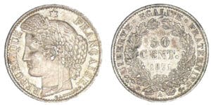 50 centimes Cérès 1871 A (Paris)