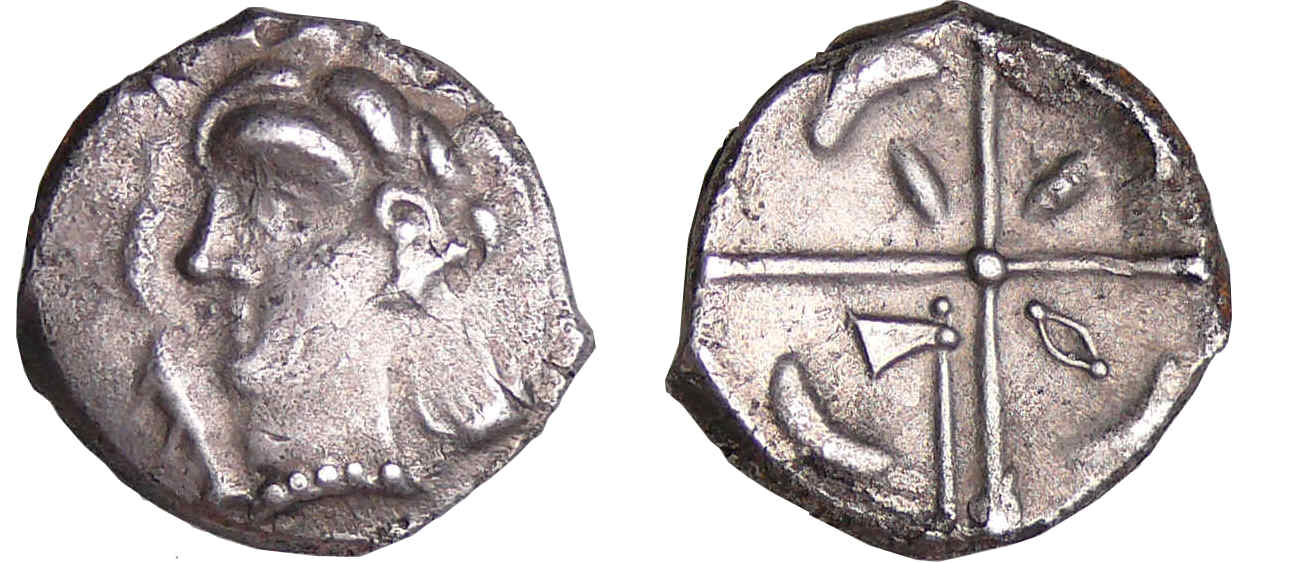 TECTOSAGES - Drachme à la tête romanisée (121-52 av J.-C.) TECTOSAGES - Drachme à la tête romanisée (121-52 av J.-C.)