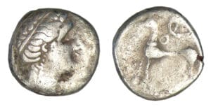 AQUITAINE - Imitation d'Emporia - Drachme au cheval et à la Victoire (IIIème siècle av. J.-C.)