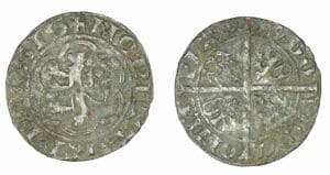 Flandre - Louis 1er de Crécy - Demi-gros d'argent - Faux d'époque