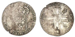Louis XIV - Sol de 15 deniers 1693 H (La Rochelle) Louis XIV - Sol de 15 deniers 1693 H (La Rochelle)