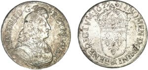 Louis XIV - Ecu à la cravate 1ère émission 1679 & (Aix) Louis XIV - Ecu à la cravate 1ère émission 1679 & (Aix)