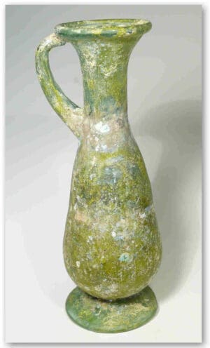 Romain - Vase en verre irisé - IIème-IVème siècle ap. J.-C.